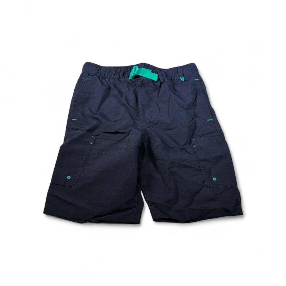 Lands End Boys Navy Blue Swim Shorts Trunks